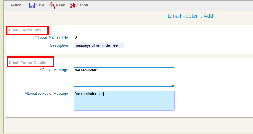 email footer